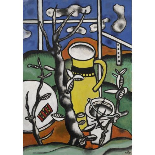 Fernand Leger, Le Vase Jaune Dans Un Paysage Fernand Leger, Le Vase Jaune Dans Un Paysage