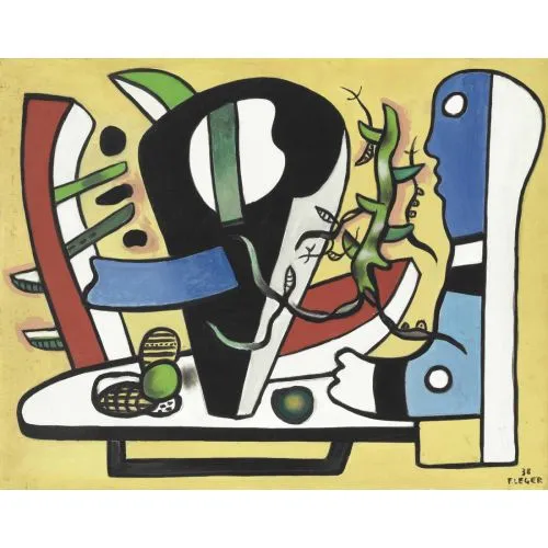 Fernand Leger, Siyah Vazo Fernand Leger, Siyah Vazo