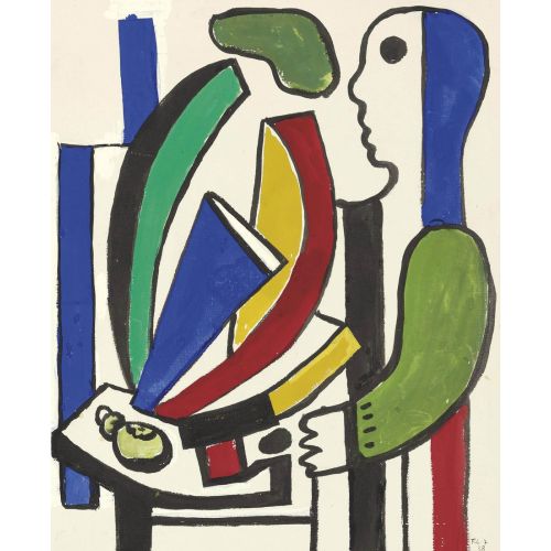 Fernand Leger, Natürmortlu Adam Fernand Leger, Natürmortlu Adam