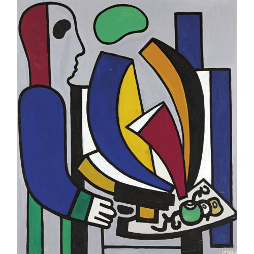 Fernand Leger, Melon Şapkalı Adam Son Durum Fernand Leger, Melon Şapkalı Adam Son Durum