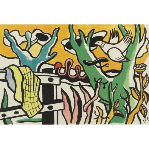 Fernand Leger, Manzaradaki Kuş Fernand Leger, Manzaradaki Kuş