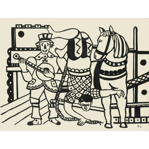 Fernand Leger, Musicien Et Acrobate V Fernand Leger, Musicien Et Acrobate V