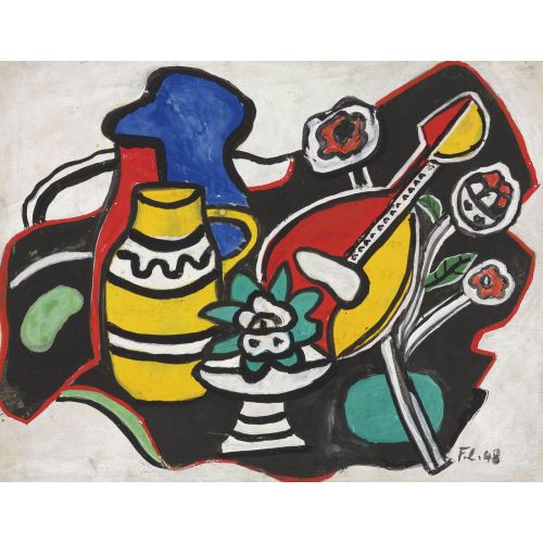 Fernand Leger, Nature Morte A La Mandoline Fernand Leger, Nature Morte A La Mandoline