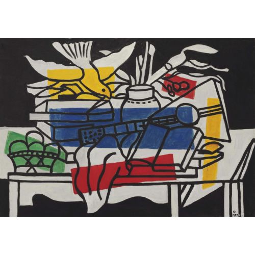 Fernand Leger, Nature Morte A L Oiseau Fernand Leger, Nature Morte A L Oiseau