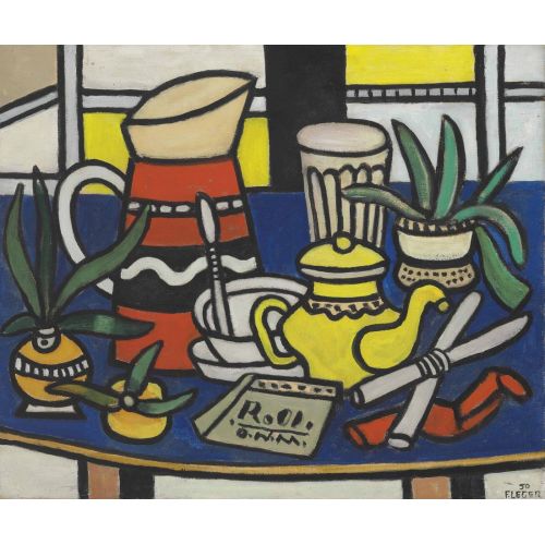 Fernand Leger, Nature Morte Au Tapis Bleu Fernand Leger, Nature Morte Au Tapis Bleu