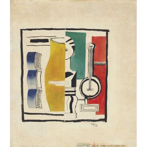 Fernand Leger, Nature Morte Au Vase Jaune Fernand Leger, Nature Morte Au Vase Jaune