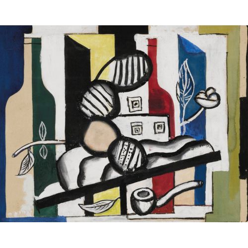 Fernand Leger, Nature Morte Aux Trois Fruits Fernand Leger, Nature Morte Aux Trois Fruits