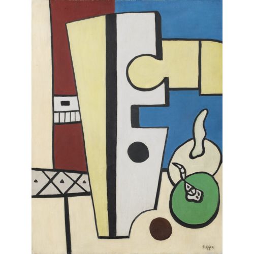 Fernand Leger, Nature Morte Bleue Et Jaune Fernand Leger, Nature Morte Bleue Et Jaune