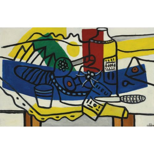 Fernand Leger, Nature Morte En Bleu Fernand Leger, Nature Morte En Bleu