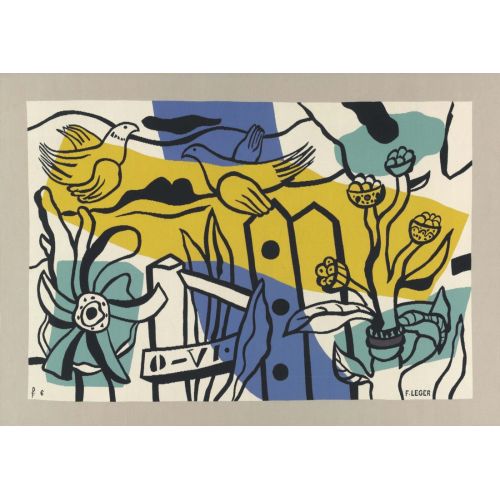 Fernand Leger, Çiçeklerde Kuşlar Fernand Leger, Çiçeklerde Kuşlar
