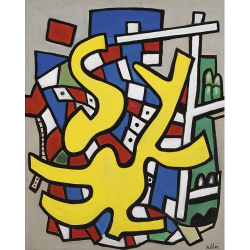 Fernand Leger, Peinture Murale Polychrome Fernand Leger, Peinture Murale Polychrome