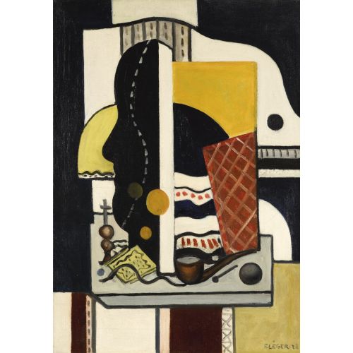 Fernand Leger, Composition A La Pipe Fernand Leger, Composition A La Pipe