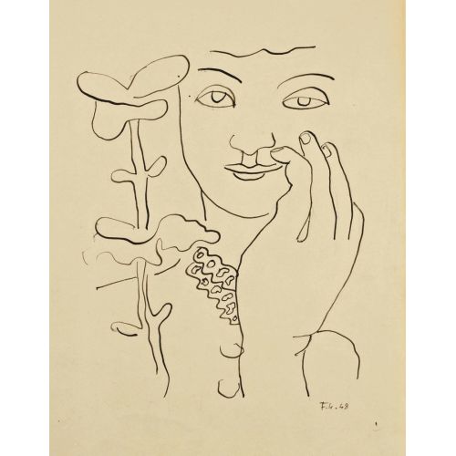 Fernand Leger, Tete De Jeune Fille Fernand Leger, Tete De Jeune Fille