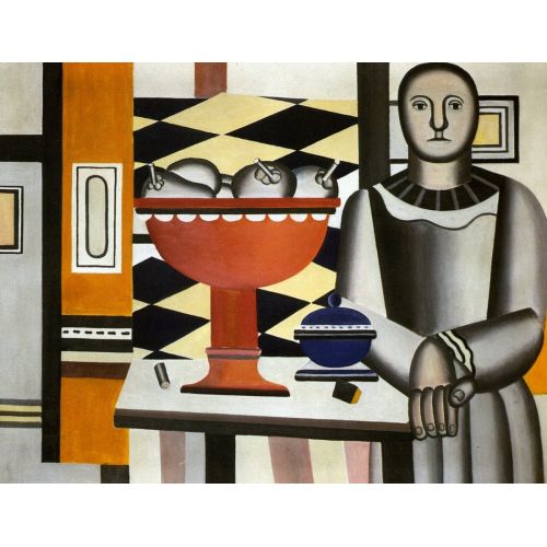 Fernand Leger, The Woman With The Fruit Dish Fernand Leger, The Woman With The Fruit Dish