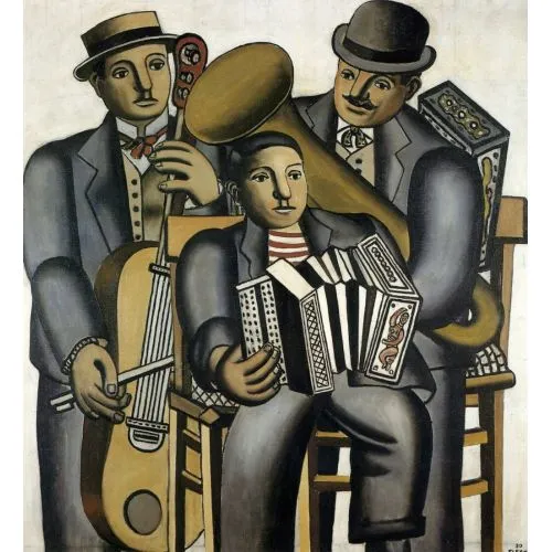 Fernand Léger, Üç Müzisyen Kübizm Sanat Akımları Fernand Léger, Üç Müzisyen, Kübizm, adlı tabloyu yüksek