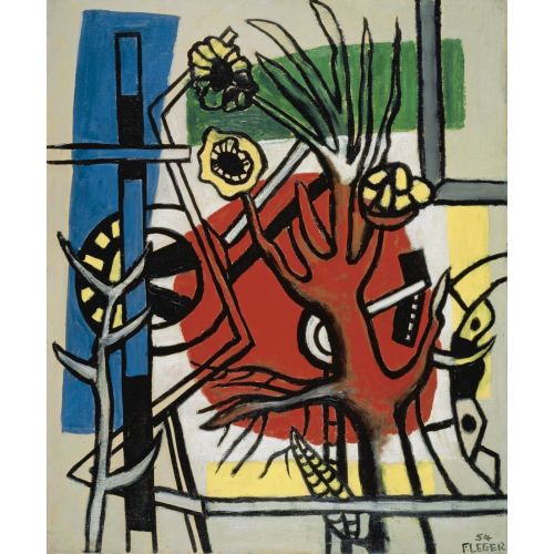 Fernand Leger, Un Arbre Sur Un Fond Rouge Fernand Leger, Un Arbre Sur Un Fond Rouge