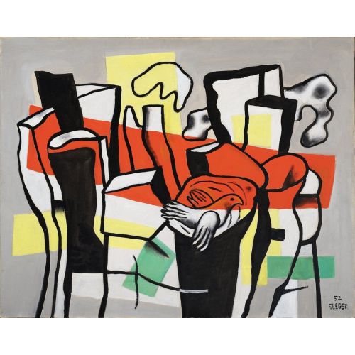 Fernand Leger, Ağaç Kütüklerinin Önünde Bir Kuş