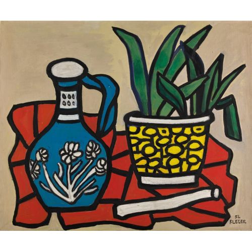 Fernand Leger, Un Vase Bleu, Un Tapis Rouge Fernand Leger, Un Vase Bleu, Un Tapis Rouge