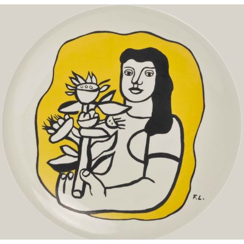 Fernand Leger, Çiçekli Kadın Fernand Leger, Çiçekli Kadın