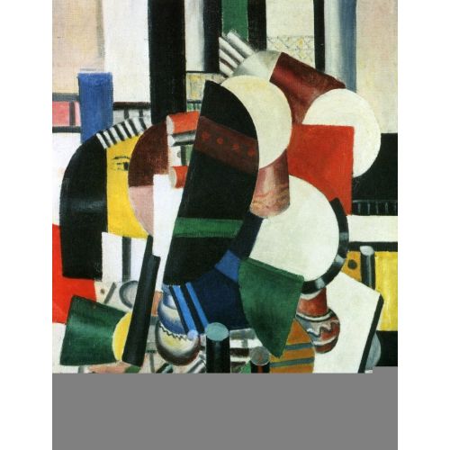 Fernand Leger, Çiçekli Kadın Portre Çalışması Fernand Leger, Çiçekli Kadın Portre Çalışması