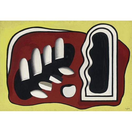 Fernand Leger, Composition Au Fond Jaune