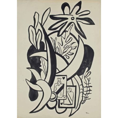 Fernand Leger, Composition Aux Cartes