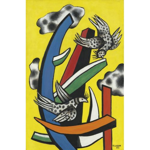 Fernand Leger, Composition Aux Deux Oiseaux