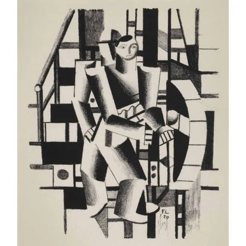 Fernand Leger, Composition Aux Deux Personages Der Maschinenbauer Cubism Fernand Léger, Composition Aux Deux Personages (Der Maschinenbauer) Cubism Art Movements Fernand Léger, Composition Aux Deux
