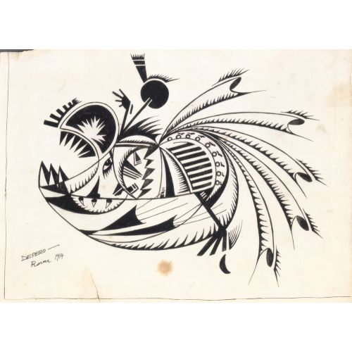 Fortunato Depero, Astrazione animale Futurism Fortunato Depero, Astrazione animale Futurism Art Movements