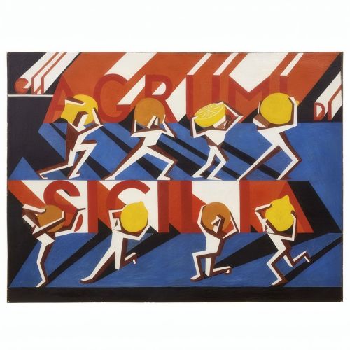 Fortunato Depero, Gli agrumi di Sicilia Futurism Fortunato Depero, Gli agrumi di Sicilia Futurism Art Movements