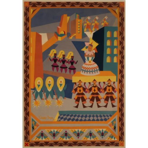 Fortunato Depero, Il corteo della gran bambola Futurism Fortunato Depero, Il corteo della gran bambola Futurism Art Movements