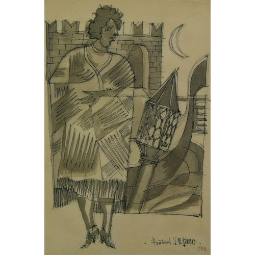 Fortunato Depero, La Veneziana Futurism Fortunato Depero, La Veneziana Futurism Art Movements