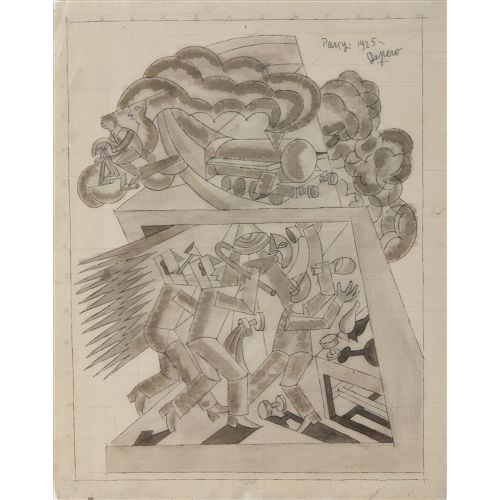 Fortunato Depero, Locomotiva, Ciclista E Rissa Futurism Fortunato Depero, Locomotiva, Ciclista E Rissa Futurism Art Movements