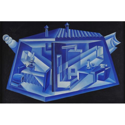Fortunato Depero, Prismi lunari Futurism Fortunato Depero, Prismi lunari Futurism Art Movements