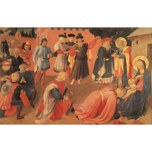 Fra Angelico, Müneccimlerin Hayranlığı 3 Fra Angelico, Müneccimlerin Hayranlığı 3 Gotik Sanat Akımları