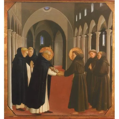 Fra Angelico, Aziz Dominika ile Aziz Francis'in Buluşması