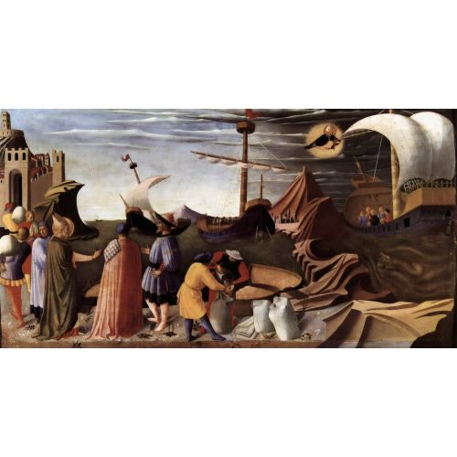 Fra Angelico, Aziz Nikola'nın Hikayesi Aziz Nikola'nın Gemiyi Kurtarması Fra Angelico, Aziz Nikola'nın Hikayesi Aziz Nikola'nın Gemiyi Kurtarması Gotik Sanat Akımları