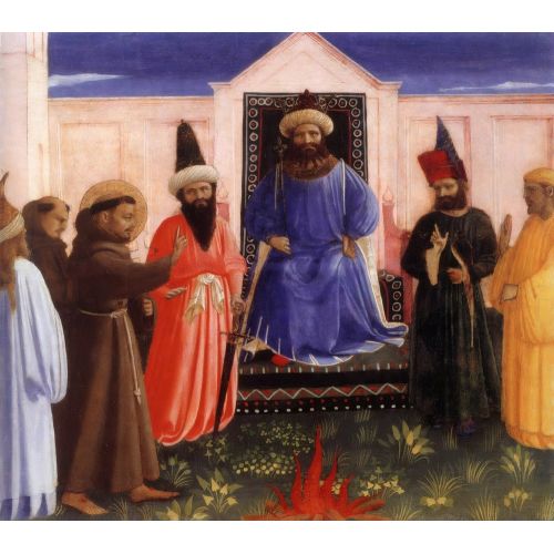 Fra Angelico, Aziz Francis'in Sultan Önünde Ateşle İmtihanı  Gotik Sanat Akımları