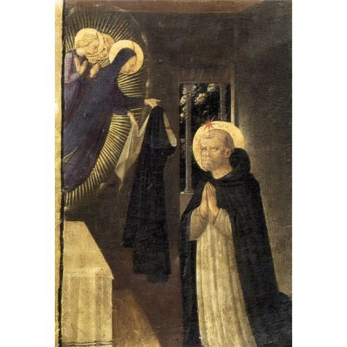 Fra Angelico, Meryem'in Cübbeyi Aziz Dominika'ya Teslim Etmesi Fra Angelico, Meryem'in Cübbeyi Aziz Dominika'ya Teslim Etmesi Gotik Sanat Akımları