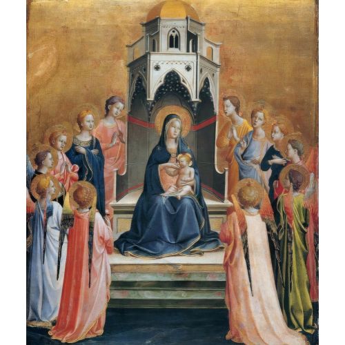 Fra Angelico, On İki Melek ile Tahtta Meryem ve Çocuk İsa Fra Angelico, On İki Melek ile Tahtta Meryem ve Çocuk İsa Gotik Sanat Akımları