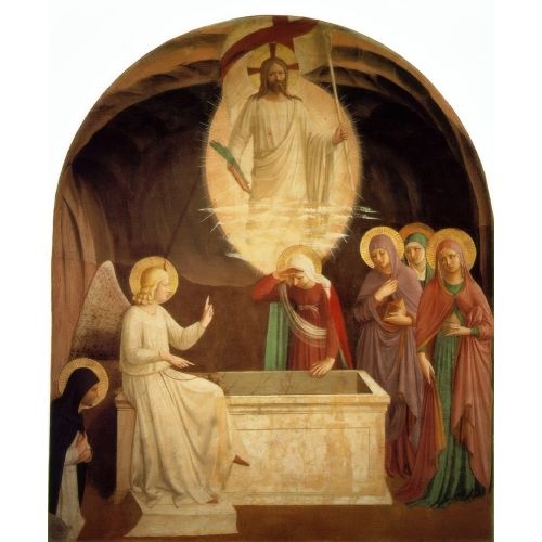 Fra Angelico, Dirilen İsa ve Mezar Başındaki Meryemler Fra Angelico, Dirilen İsa ve Mezar Başındaki Meryemler Gotik Sanat Akımları