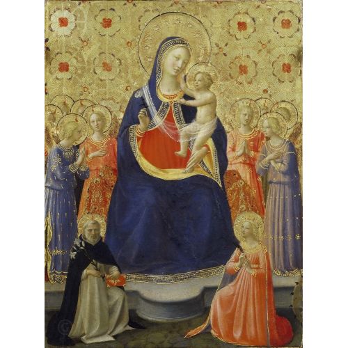 Fra Angelico, Aziz Dominika ve İskenderiyeli Aziz Catherine Arasında Madonna ve Çocuk İsa Fra Angelico, Aziz Dominika ve İskenderiyeli Aziz Catherine Arasında Madonna ve Çocuk İsa Gotik Sanat Akımları