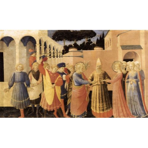 Fra Angelico, Meryem'in Evliliği Fra Angelico, Meryem'in Evliliği Gotik Sanat Akımları