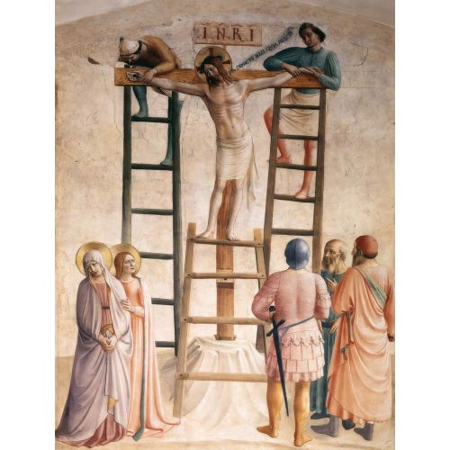 Fra Angelico, İsa'nın Çarmıha Çivilenmesi Fra Angelico, İsa'nın Çarmıha Çivilenmesi Gotik Sanat Akımları