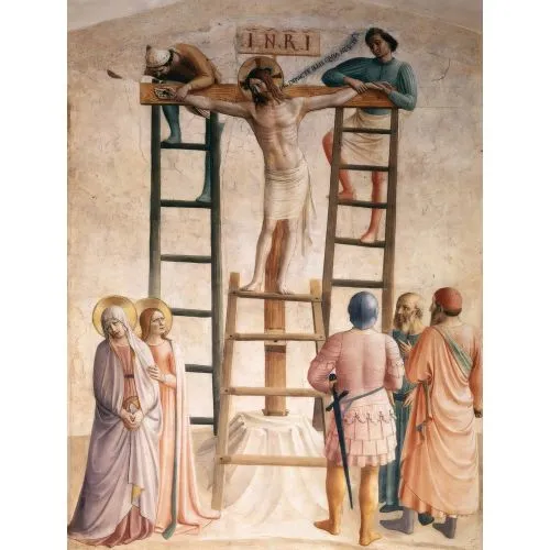 Fra Angelico, Nailing of Christ to the Cross Fra Angelico, Nailing of Christ to the Cross Gothic Art Movements