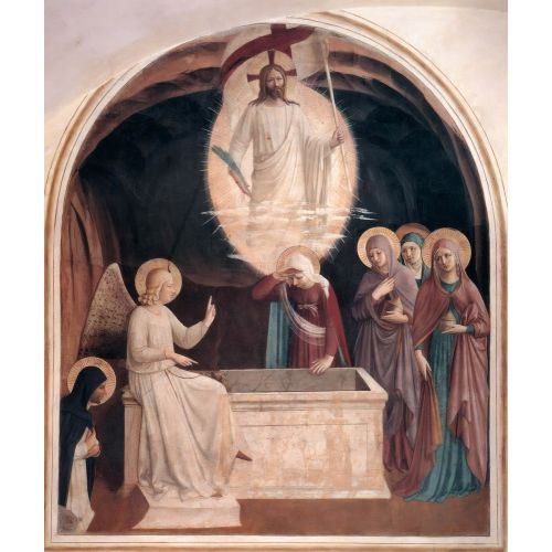 Fra Angelico, İsa'nın Dirilişi ve Mezar Başındaki Kadınlar Fra Angelico, İsa'nın Dirilişi ve Mezar Başındaki Kadınlar Gotik Sanat Akımları