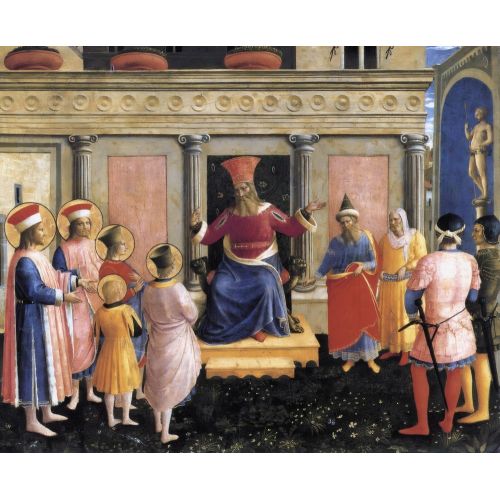 Fra Angelico, Lisius Önünde Aziz Cosmas ve Aziz Damian Fra Angelico, Lisius Önünde Aziz Cosmas ve Aziz Damian Gotik Sanat Akımları
