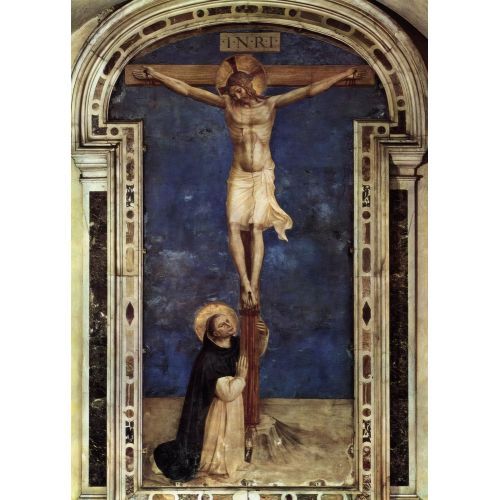 Fra Angelico, Çarmıha Gerilişe Tapınan Aziz Dominika Fra Angelico, Çarmıha Gerilişe Tapınan Aziz Dominika Gotik Sanat Akımları