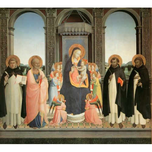 Fra Angelico, San Domenico Altar Panosu Fra Angelico, San Domenico Altar Panosu Gotik Sanat Akımları