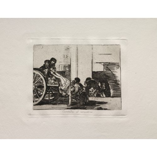 Francisco Goya, Cartloads To The Cemetery Romance Francisco Goya, Cartloads To The Cemetery Romance Art Movements Canvas, Drawing Paper Prints, Reproduction Oil Painting and High